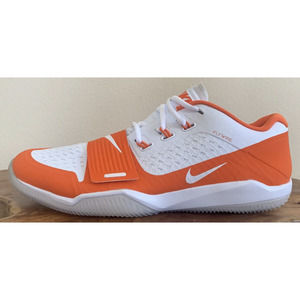 NEW Nike Alpha Menace Turf Low Football Shoes Size 12.5 | ORANGE WHITE (RARE)